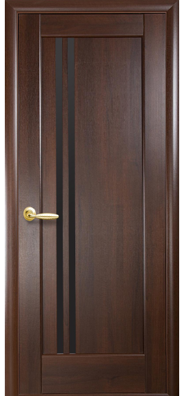 МІЖКІМНАТНІ ДВЕРІ НОВИЙ СТИЛЬ Ностра Делла з черним склом